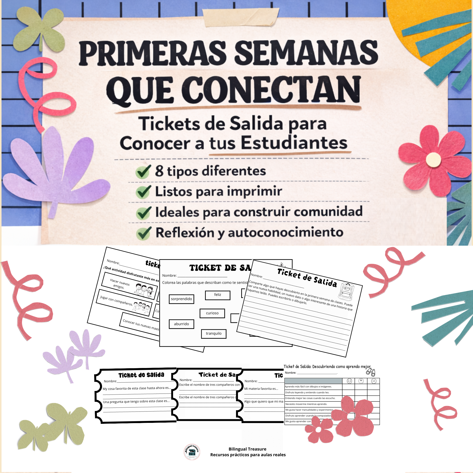 Tickets de Salida para las Primeras Semanas de Clase