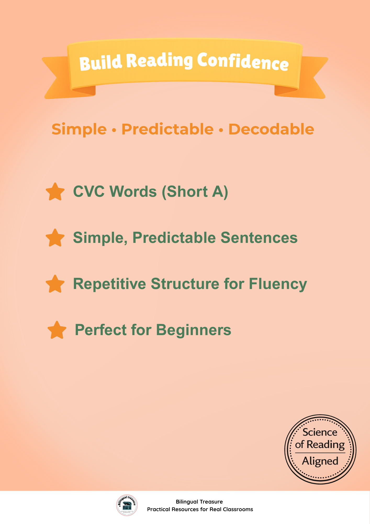 Decodable Reader Short A | CVC Words Phonics Story | K - 1 | Alineado con la Ciencia de la Lectura