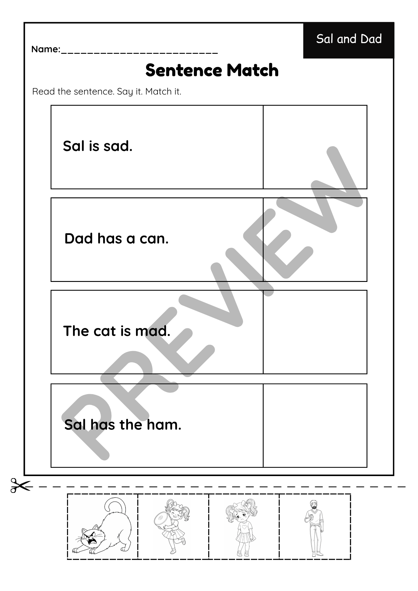 Short A CVC Activities | Decodable Phonics Worksheets & Games | Sor Aligned