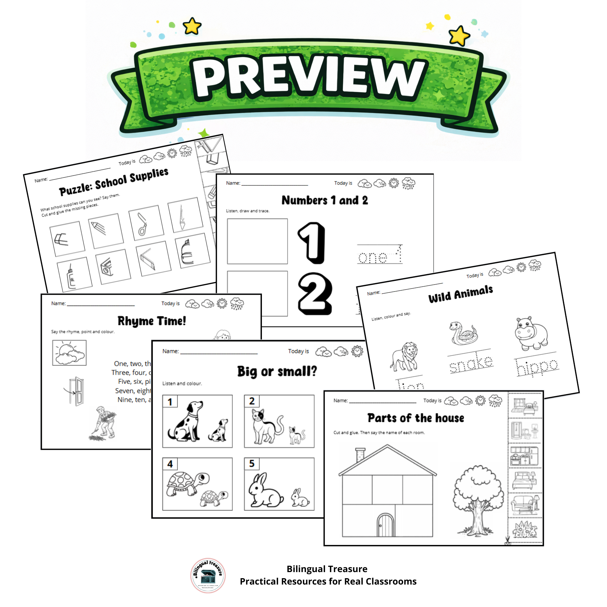 Kindergarten English Workbook