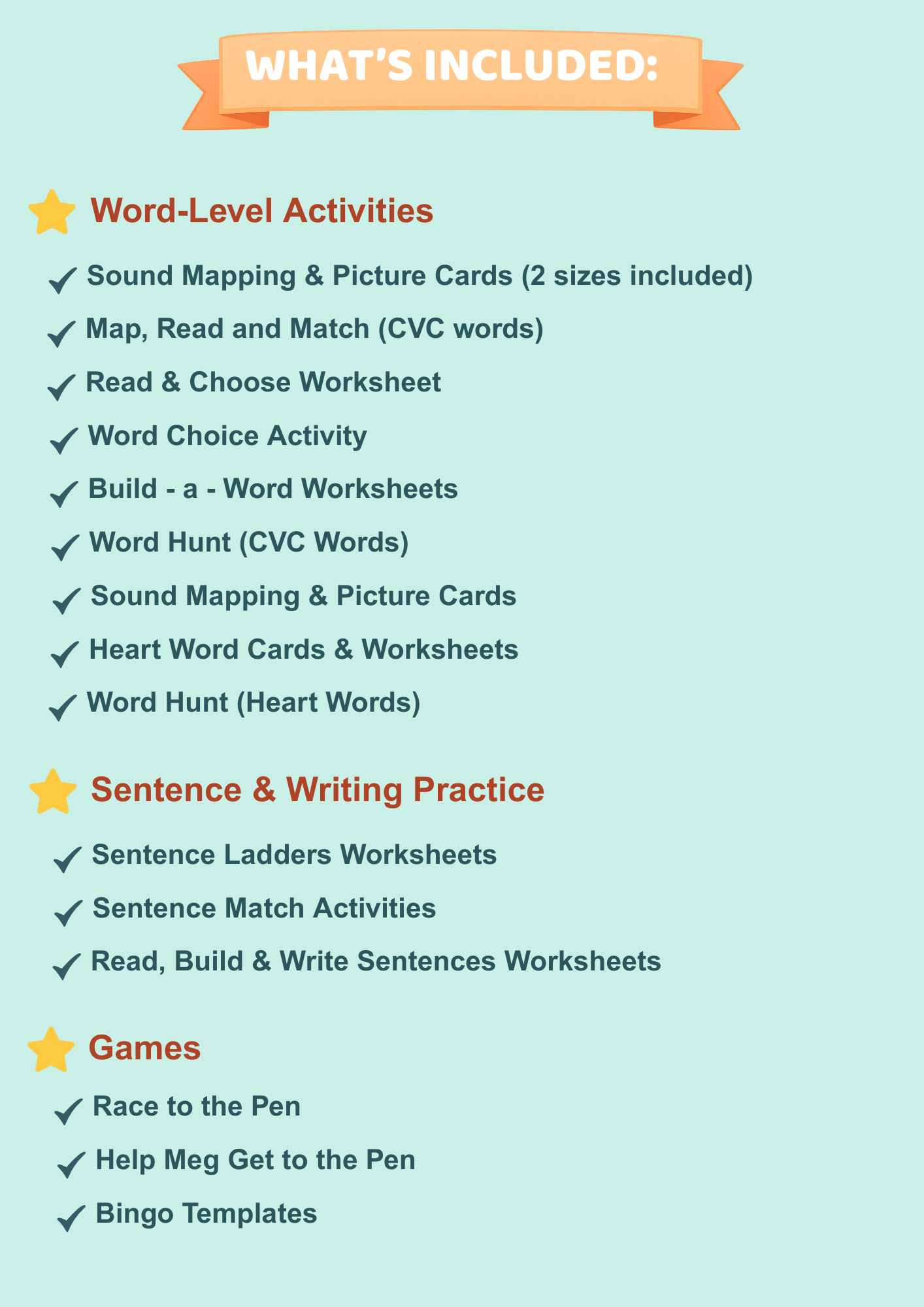 Short E CVC Activities | Decodable Phonics Worksheets & Games | Sor Aligned