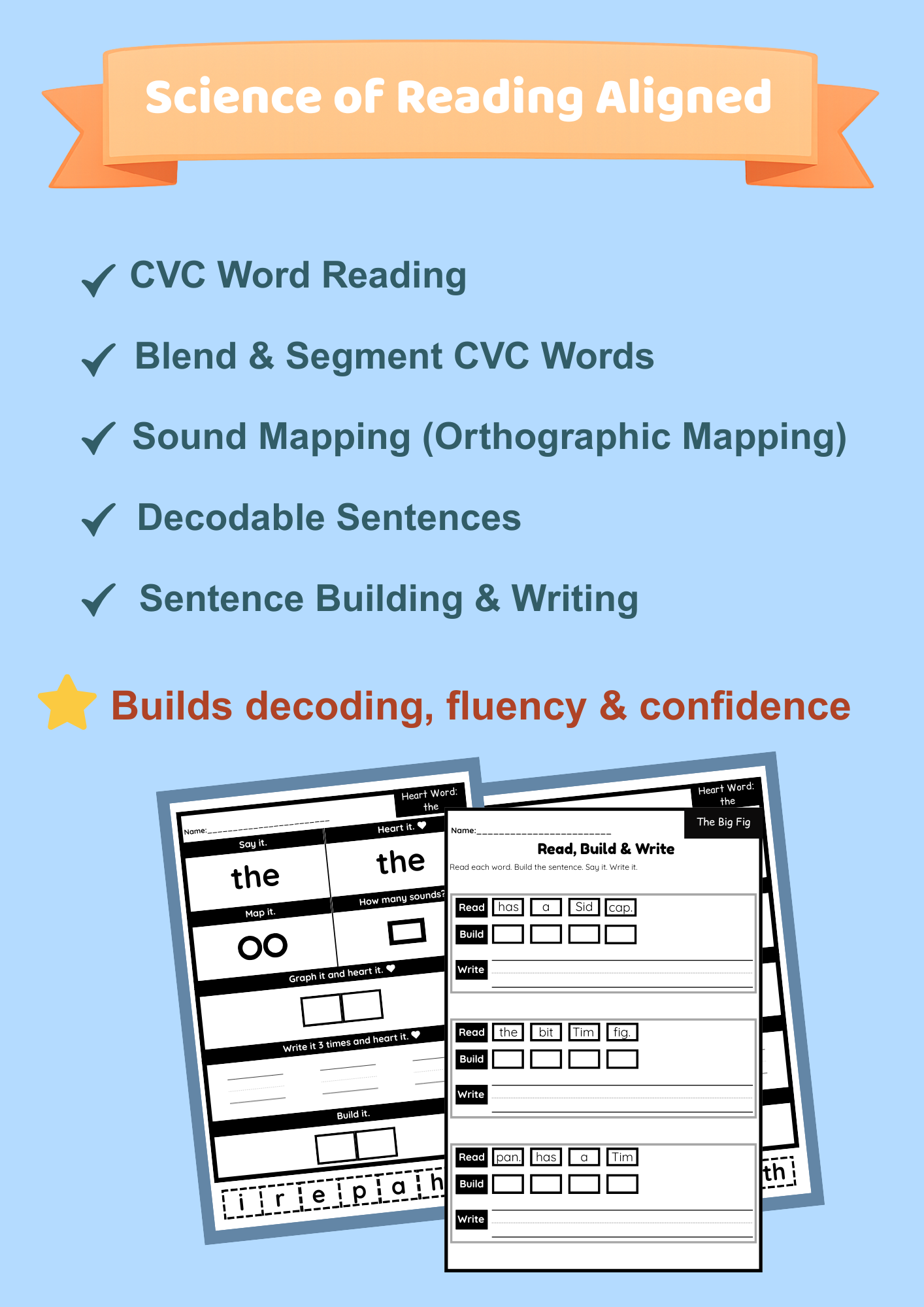 Short I CVC Activities | Short A Review | Phonics Worksheets & Games | k -1