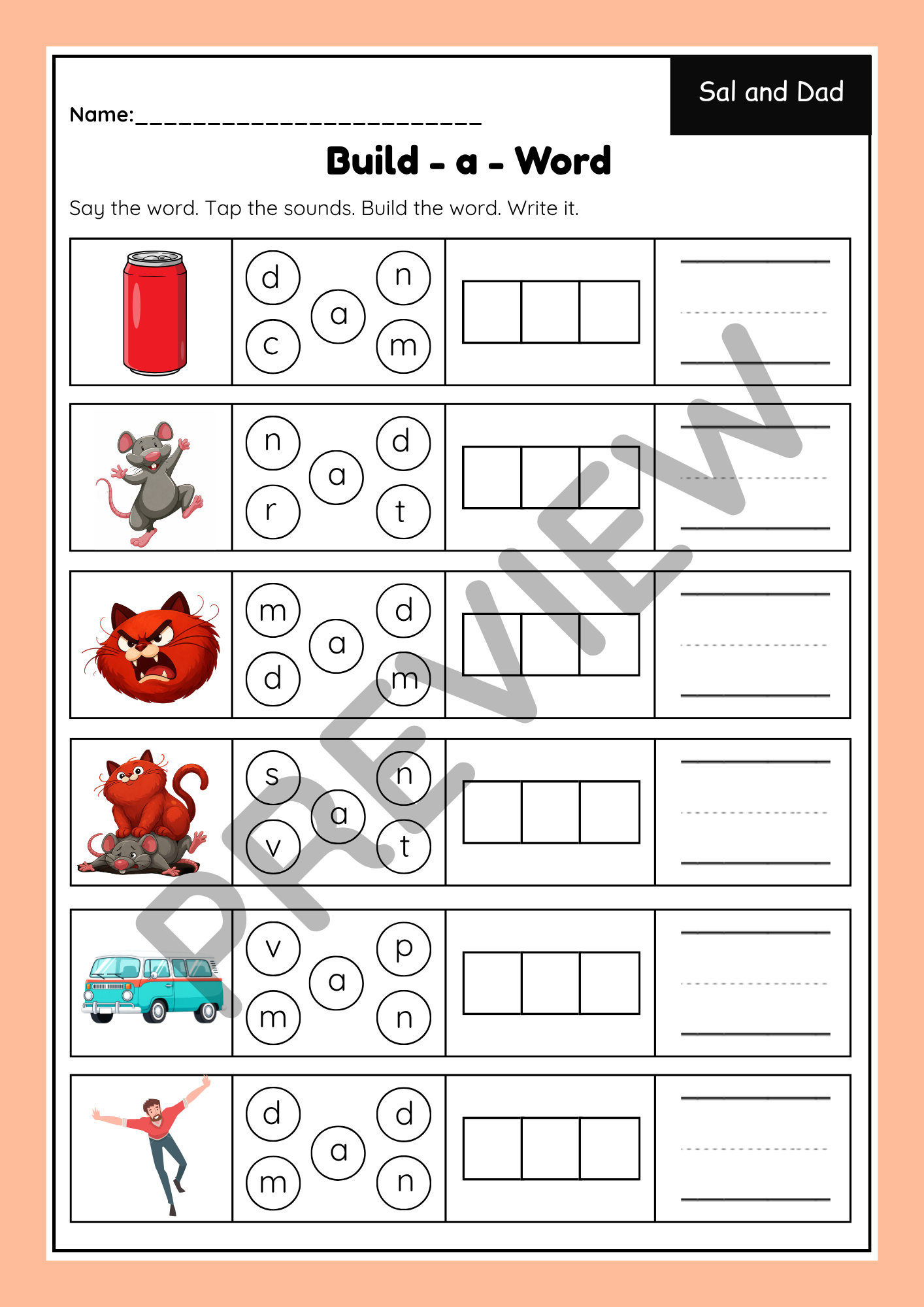 Short A CVC Activities | Decodable Phonics Worksheets & Games | Sor Aligned