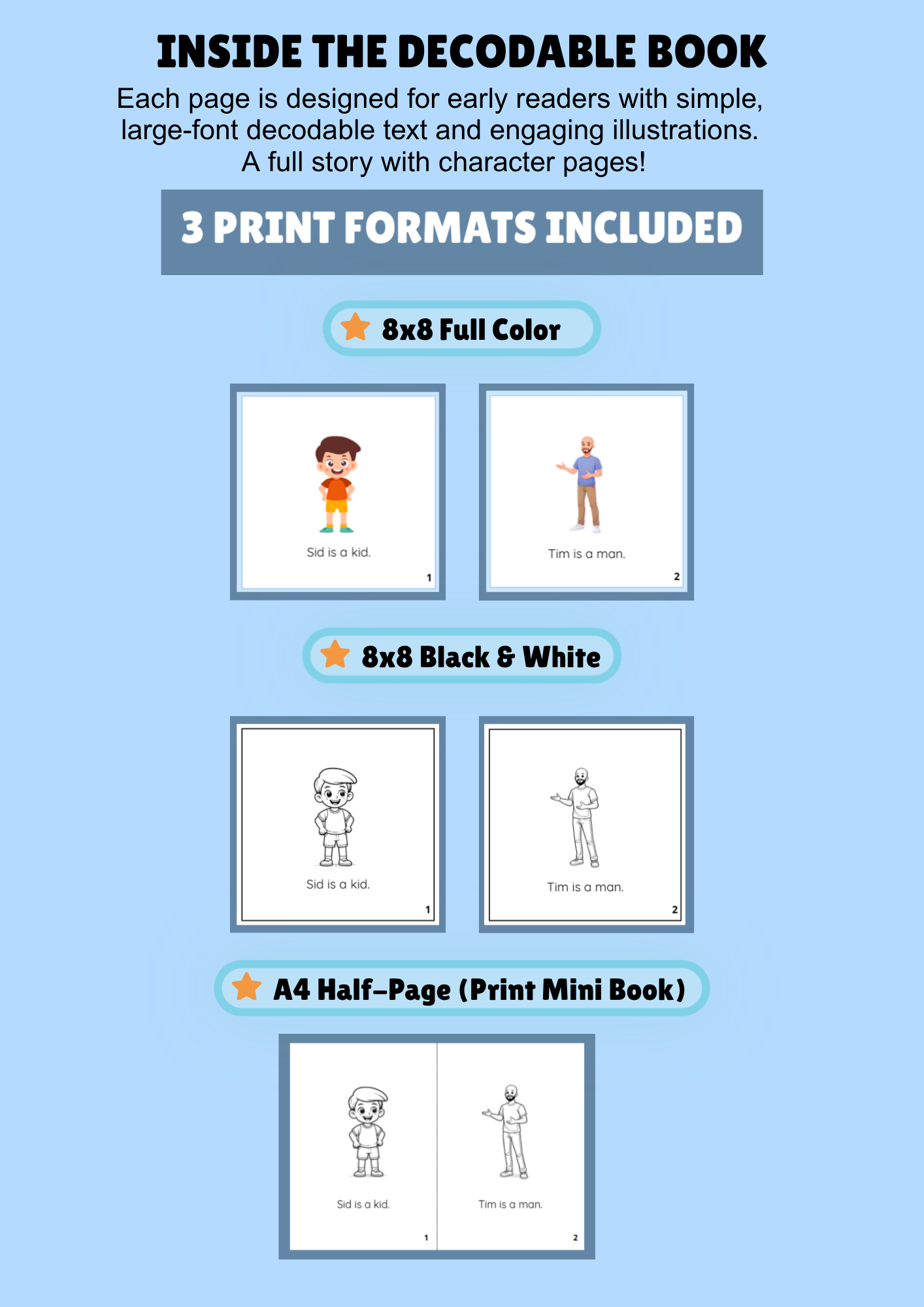 Decodable Reader | Short I + Short A Review | CVC Phonics Story | K-1 | SoR