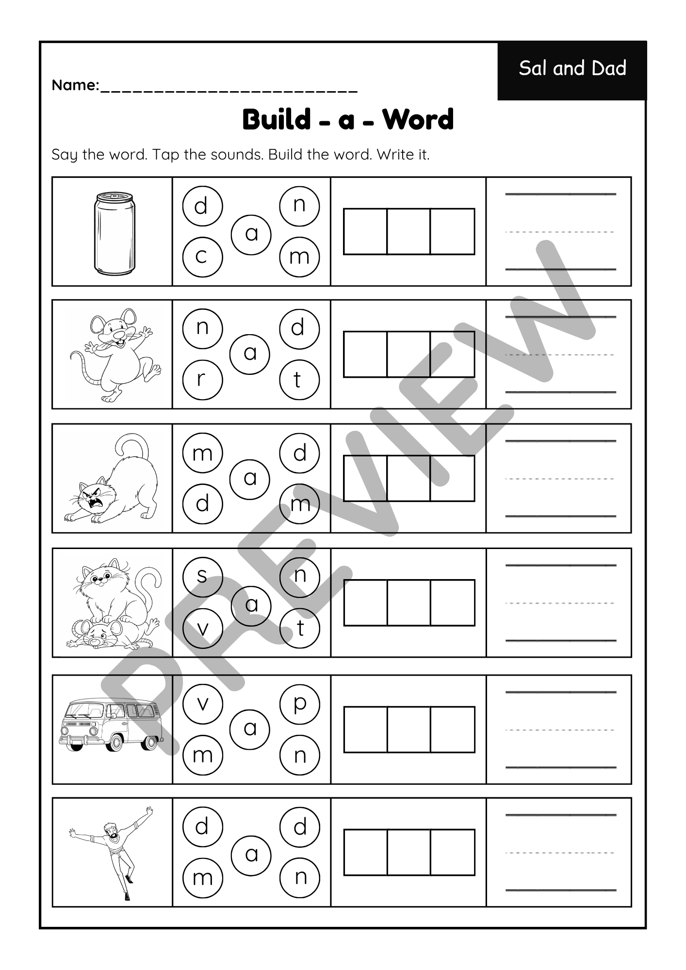 Short A CVC Activities | Decodable Phonics Worksheets & Games | Sor Aligned
